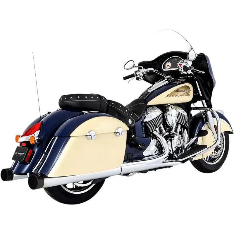 Must-Have RINEHART RACING - AUSPUFF 4 INDIAN 14-UP CH/BK