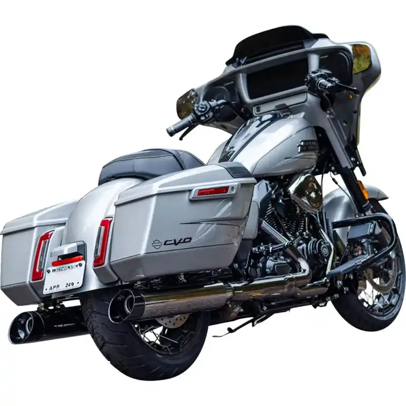 S&S CYCLE - Auspuff S/O MK45 Lava Chrom Schwarz Gratis Versand