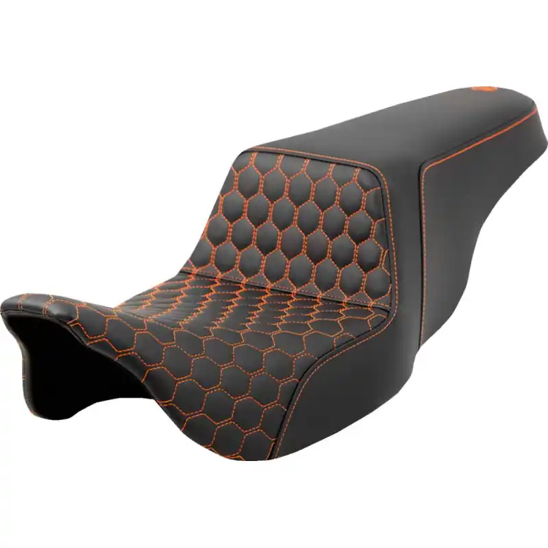 Markenprodukt SADDLEMEN - SITZ STEP UP HC ORANGE STITCH