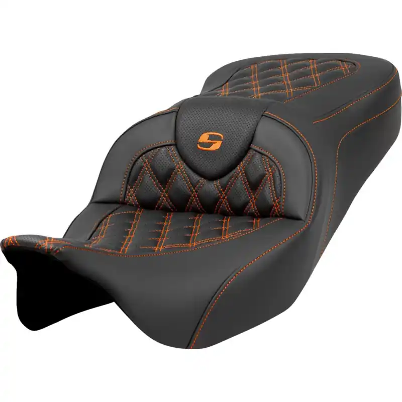 SADDLEMEN - SEAT ROADSOFA LS ORANGE NAHT Sichere Zahlung