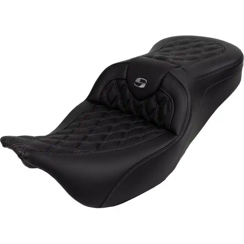 SADDLEMEN - SEAT ROADSOFA LS MIT BR GRAUE NAHT Heißes Angebot
