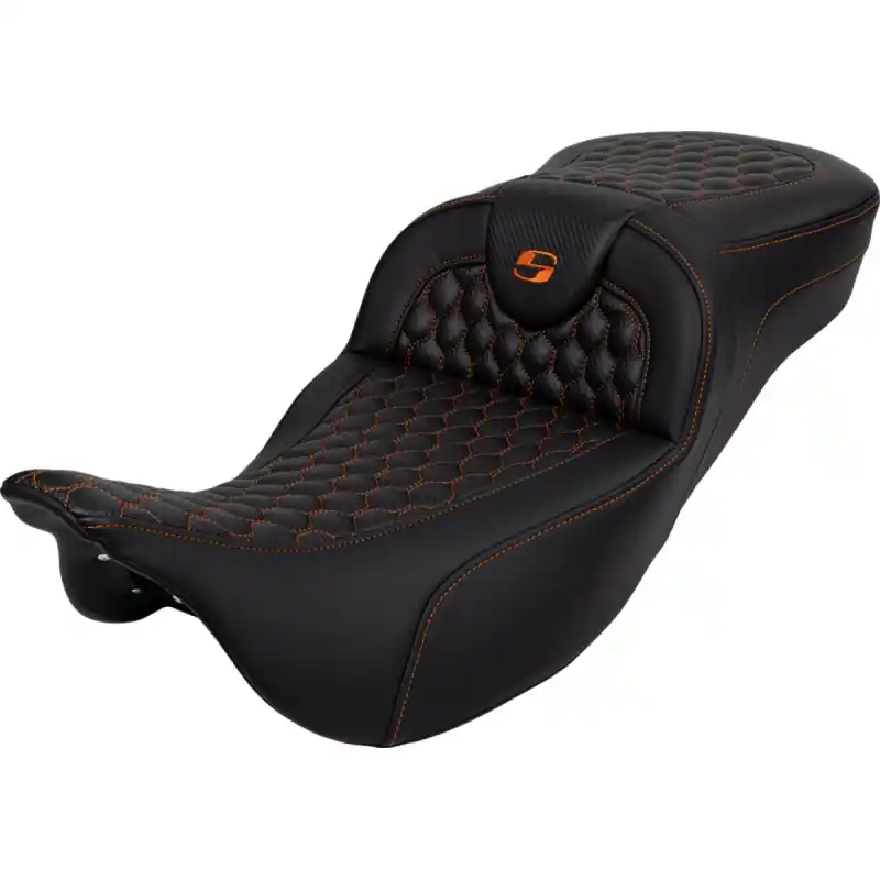 SADDLEMEN - SEAT ROADSOFA HC ORANGER STICH Billig