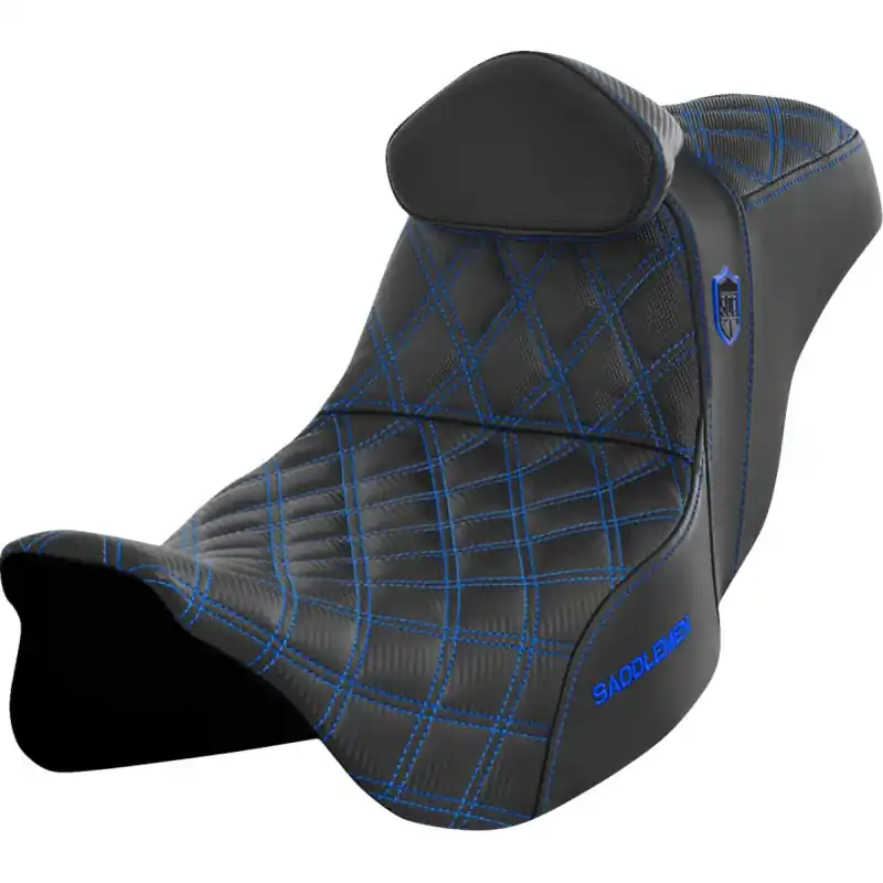 SADDLEMEN - SEAT SDC PERF GRIPPER W/BR BLAU Begrenztes Angebot