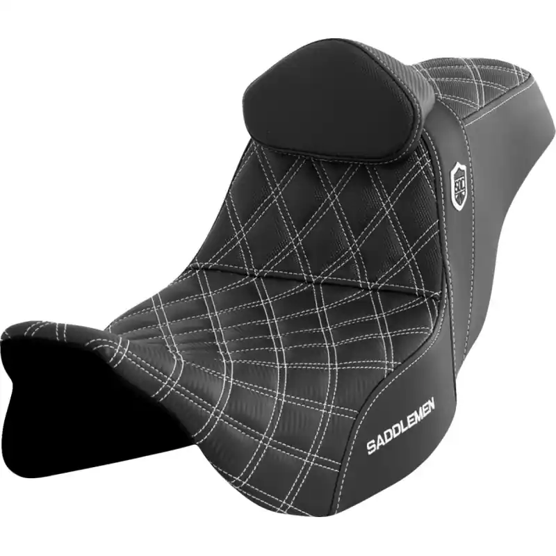Bestseller SADDLEMEN - SEAT SDC PERF GRIPPER W/BR WEISS