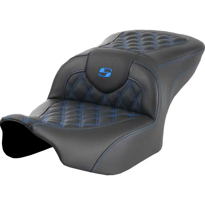 SADDLEMEN - SEAT ROADSOFA LS BLUE STITCH Abverkauf