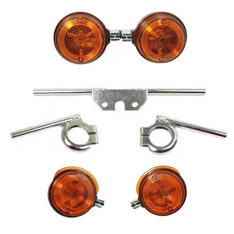 Knallerangebot Satz Blinker für Simson S51 S50 S70 mit Haltern silber E-Zeichen
