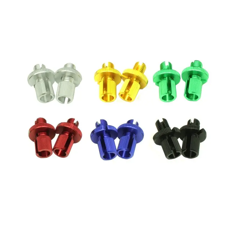 Ausverkauf Paar Stellschrauben 22mm M6 eloxiert Bowdenzug für Simson S51 S50 S70 KR51 Schwalbe SR50 S53 Spatz Sperber Habicht Star