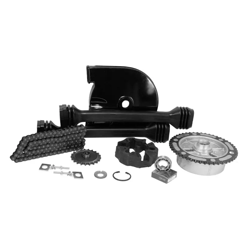 MZ ETZ251 ETZ301Kettenkit mit Kette128 Glieder Ritzel 21Z Kettenschläuche Lager Elastikring Günstig