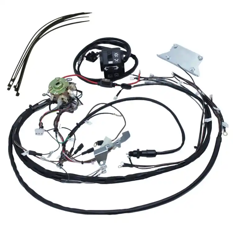 Aktuell Zentralkabelbaum Einstrangkabelbaum Enduro für Simson S51 S50 S70 S53 mit Kombischalter und Zündschloss für Vape Kabelsatz Elektrik