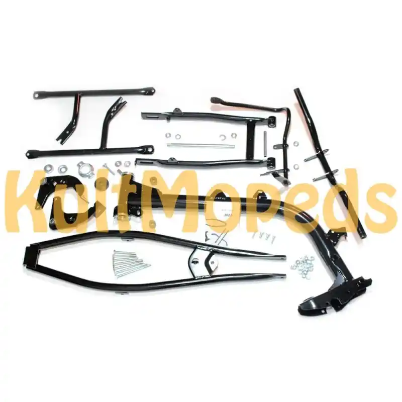 Echt Tuning Rahmen Baugruppe mit Kastenschwinge für Simson S51 S51E Enduro S53 S70 S83 S50 Fußraste Obergurt Schrauben Strebe