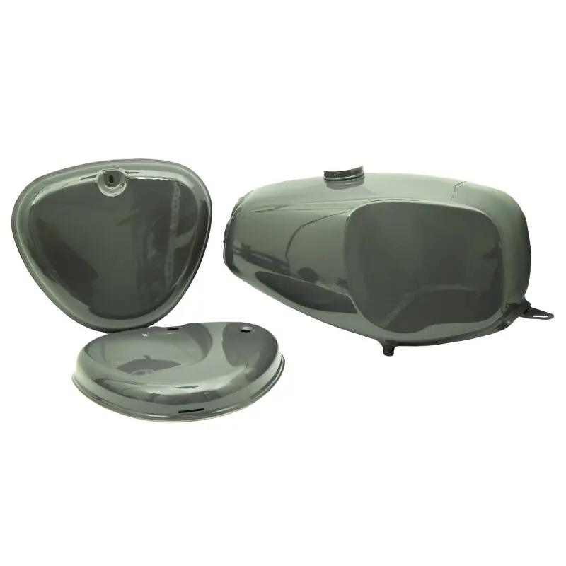 Sonderangebot B-Ware Lackset Büffeltank + Seitendeckel anthrazit grau für Simson S51 S50 S70 Kraftstoffbehälter Hochtank Tank