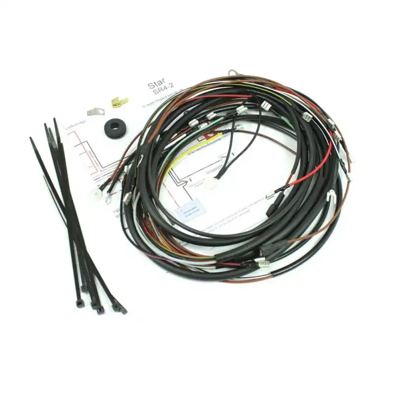 Preis Gesenkt Kabelbaum für Simson SR4-2 Star Schaltplan 6V 12V Kabel, Elektrik, Kabelsatz