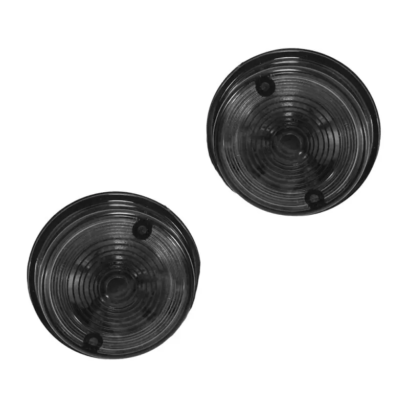 Tuning Blinkerschalen Blinkergläser rund rauch, grau, schwarz für Simson S51 S50 SR50 für MZ ETZ TS 150 125 250 hinten E-Zeichen Must-Have