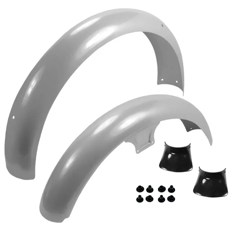 Vorderes + hinteres Schutzblech Kotflügel für Simson S51 S50 S70 Metall silbergrau pulverbeschichtet Direkt Vom Hersteller