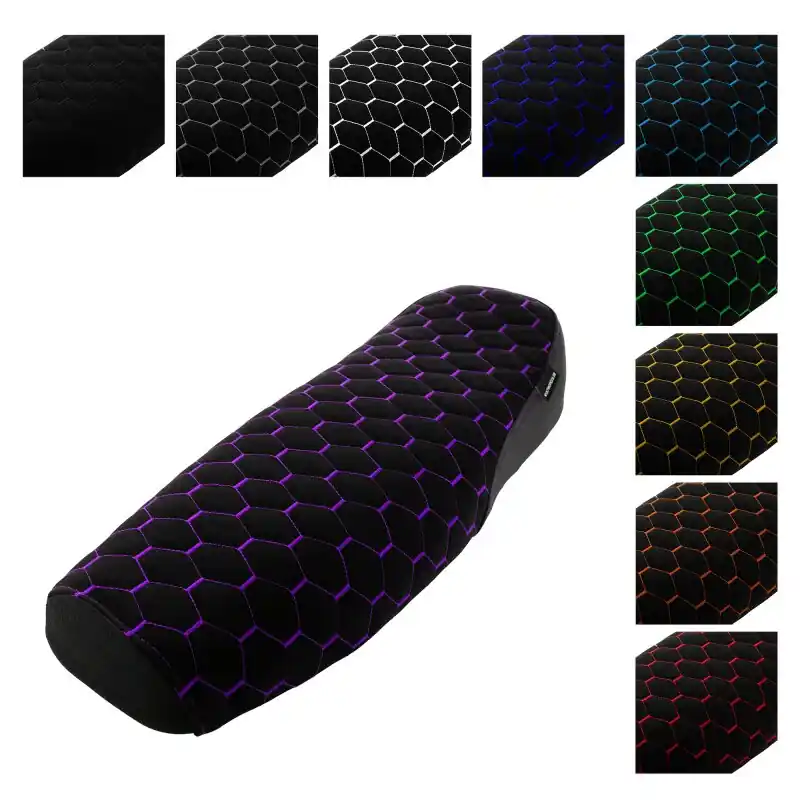 Sichere Zahlung Premium Sitzbank für Simson S51 S50 S70 schwarz strukturiert gesteppter Bezug für Sitz, Sitzbank Tuning Honigwabe