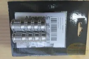 Markenprodukt Fußrasten Set R-Grip silber