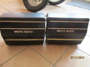 Versand Am Gleichen Tag Koffersatz Moto Guzzi V50 Polizia gebraucht ohne Schlüssel