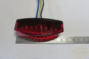 Rücklicht Mini LED LITTLE NUMBER1, E-geprüft, mit Nummernschildbeleuchtung, rotes Glas Super-Preis