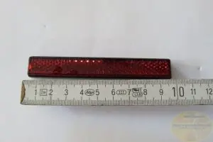 Rückstrahler Daytona, eckig mit selbstklebender Folie E-gepr. 100x13 Zertifiziert