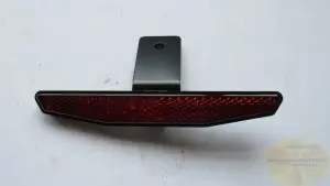 Rückstrahler rot eckig 125x18mm mit Halter Begrenztes Angebot