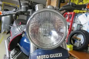 Scheinwerfer H4 Classic verchromt,170 mm gebraucht Neu