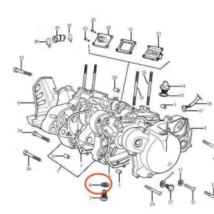 Dichtung Ölablasschraube Piaggio OEM Top-Angebot