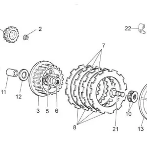 Distanzscheibe Kupplungskorb Piaggio OEM Solange Der Vorrat Reicht