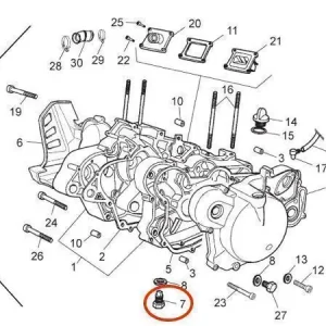 Ölablassschraube (Motor-Unterseite) Piaggio OEM Top-Seller