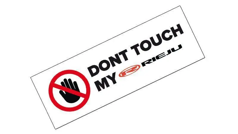 Aufkleber Don't touch my Rieju Sofort Bestellen