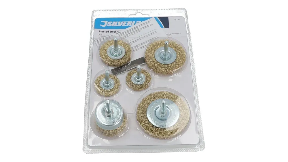 Sonderangebot Stahldraht Rundbürsten-Set Silverline