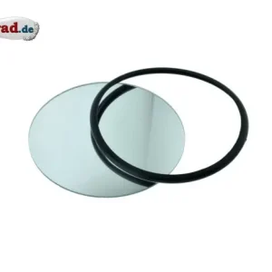 Jetzt Kaufen Spiegelglas rund passend für MZ und Simson mit Einfassung