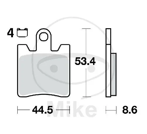 Neu TRW-Lucas EC Scooter Pad MCB706EC