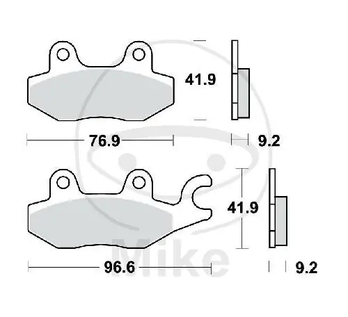 Pattino del freno per AJS Daelim Honda Kawasaki Kymco MZ/MUZ Rex Suzuki Yamaha Bestseller
