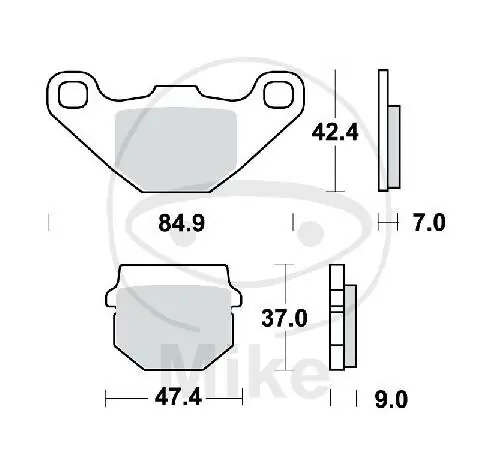 Garantierte Lieferung TRW Jeu de plaquettes de frein Sinter SI MCB519SI