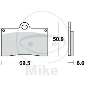 Bremsklotz für Aprilia Cagiva Ducati KTM Laverda Moto Guzzi MZ/MUZ Sachs TM Bestseller