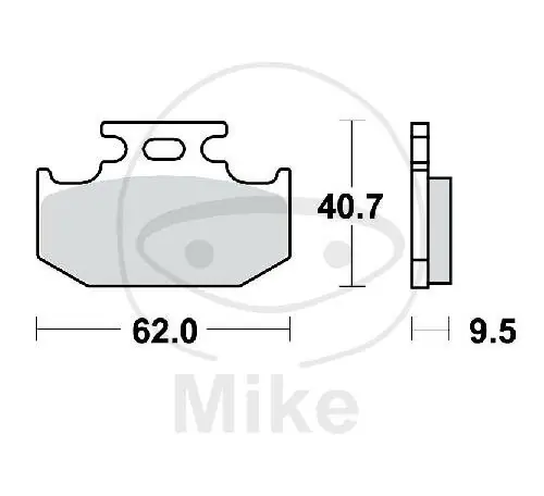 Echt TRW Juego de pastillas de freno Sinter SI MCB625SI