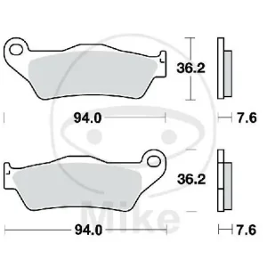 Ausverkauf Pattino del freno per Aprilia BMW Husaberg Husqvarna KTM Moto Guzzi Sherco Yamaha