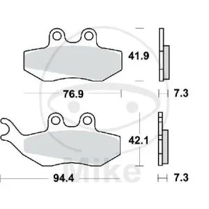Pastiglie freno TRW Standard MCB664 Sichere Zahlung