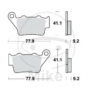 Neu TRW Brake pad set Sinter SI MCB672SI