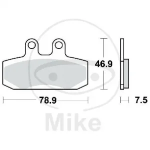 TRW Plaquettes de frein standard MCB673 Markenprodukt