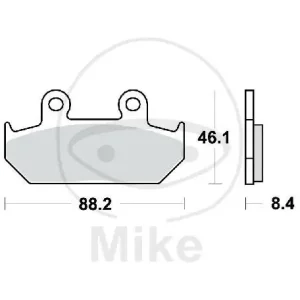 Sonderaktion TRW Brake pad set sinter front MCB571SV
