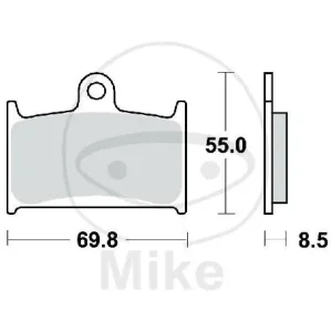 Top-Angebot TRW Set di pastiglie freno anteriori sinterizzate MCB595SV