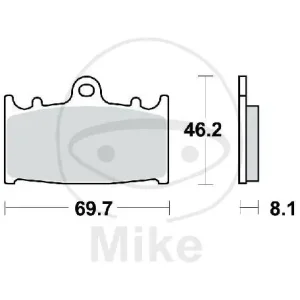 Preisknaller TRW Jeu de plaquettes de frein avant frittées MCB602SV