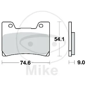 Set di pastiglie freno TRW sinterizzate anteriori MCB622SV Kostenloser Rückversand