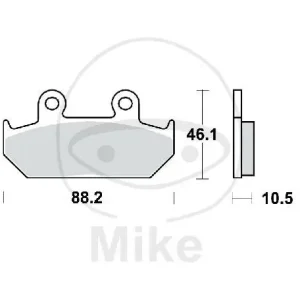 Versand Am Gleichen Tag Set di pastiglie freno TRW sinterizzate anteriori MCB624SV