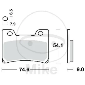 Sale Set di pastiglie freno TRW sinterizzate anteriori MCB642SV