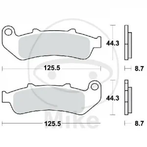 Aktuell Set di pastiglie freno TRW sinterizzate anteriori MCB658SV