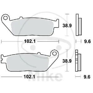 TRW Jeu de plaquettes de frein avant frittées MCB677SV Kracherpreis