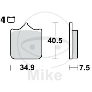 Must-Have TWR Bremsklotz Satz Carbon CRQ MCB721CRQ
