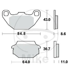 Bestseller Tampone per scooter TRW-Lucas EC MCB712SRM